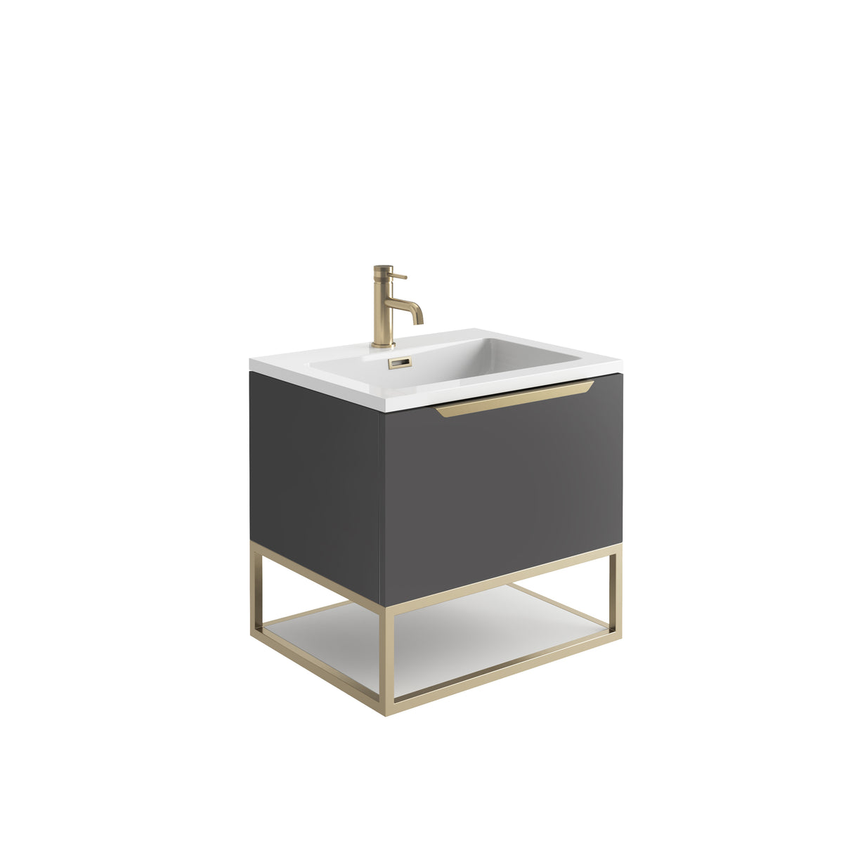 LED 600mm Vanity Unit Inc Basin - 4 COLOURS !