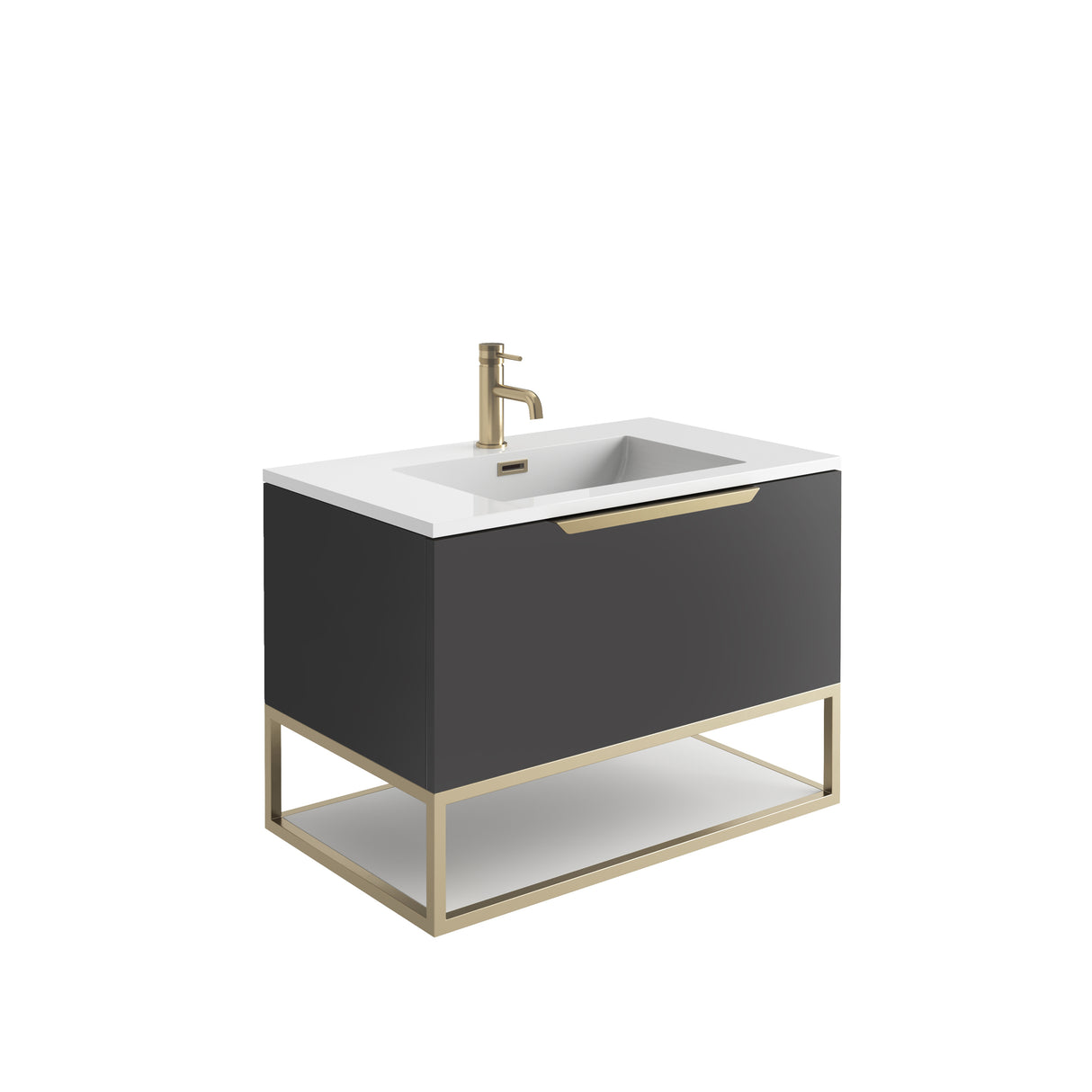 LED 800mm Vanity Unit Inc Basin - 4 COLOURS !