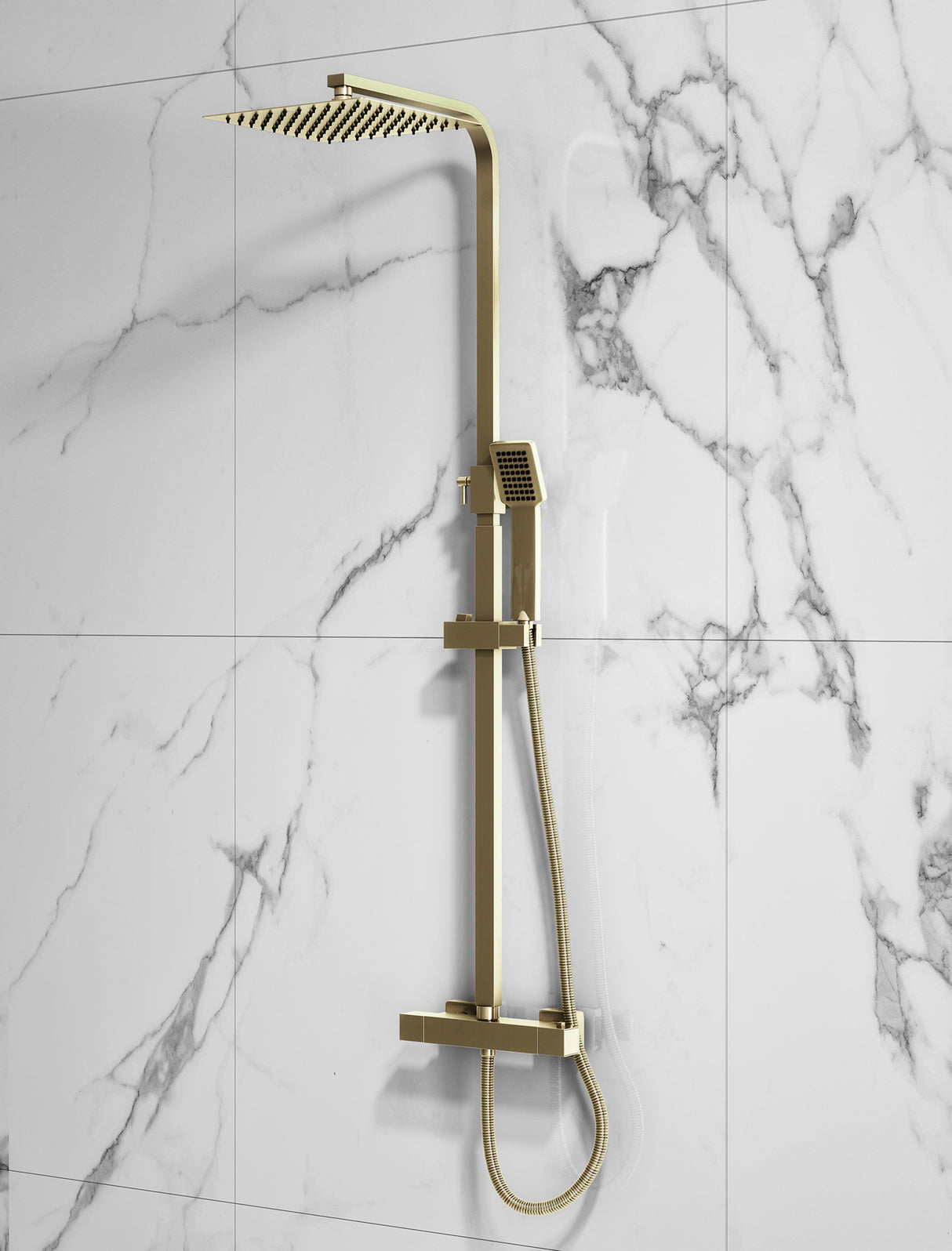 WRAS APPROVED Square Thermostatic Shower - 4 DESIGNS