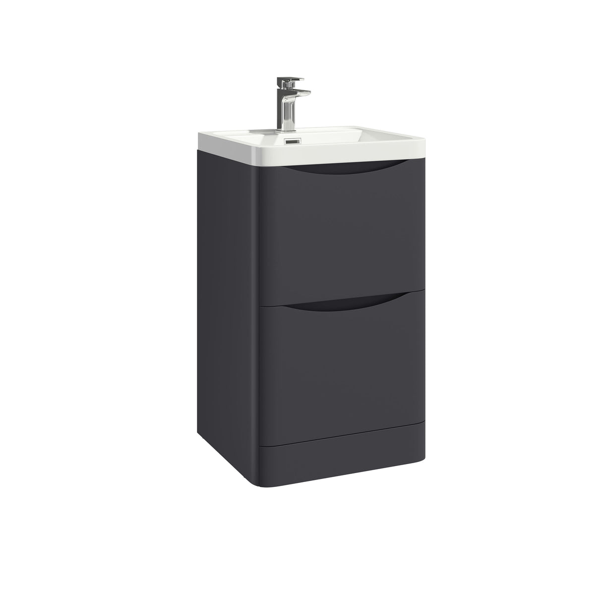 Floor Standing Vanity Unit 500mm With Basin Or Counter Top - 2 Colours !