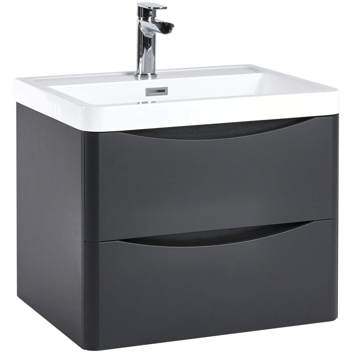 Wall Hung Vanity Unit 600mm With Basin Or Counter Top - 2 Colours !