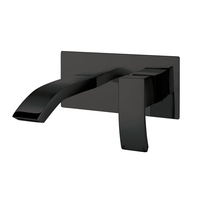 Wall Mounted Basin Mixer - Black