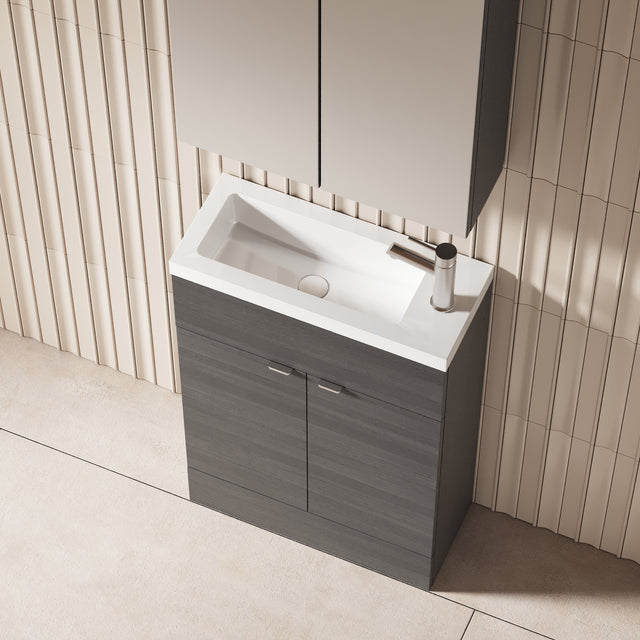 Hudson Reed Fusion 600mm Floor Standing 2 Door Vanity Unit With Basin