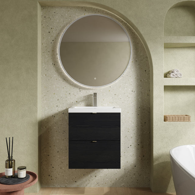Hudson Reed Fusion 505mm Wall Hung 2 Drawer Vanity Unit & Basin