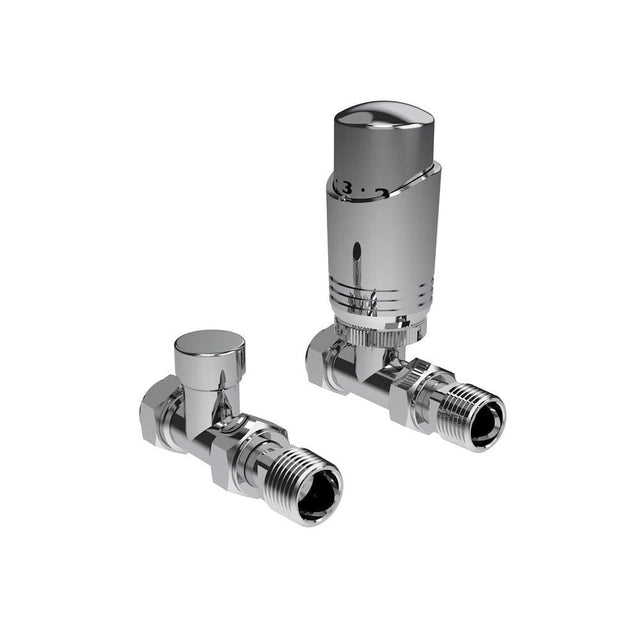 Design Twin Pack TRV Chrome Straight