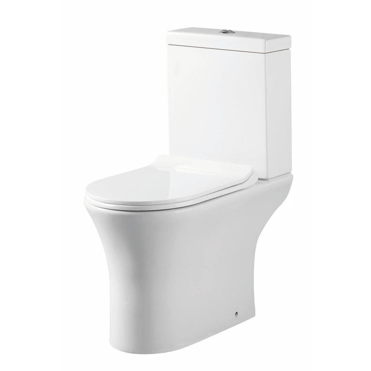 Rimless Open Back Toilet Inc Soft Close Seat