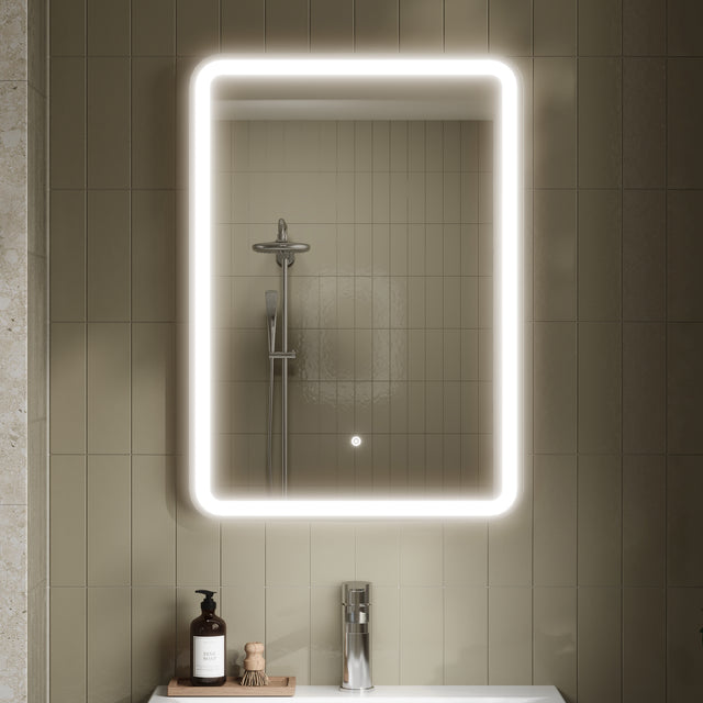 Hydrus 700mm x 500mm Silver Framed Mirror