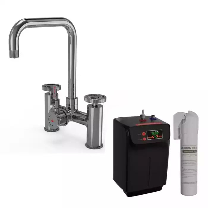 Industrial Bridge 3 In 1 Instant Hot Water Kitchen Tap - 6 Colour Options