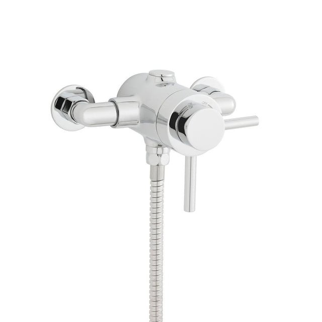 Plan exposed thermostatic shower valve