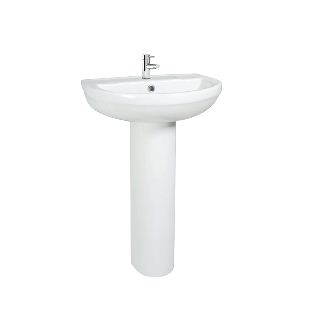 Round 550mm Basin With Pedestal Option