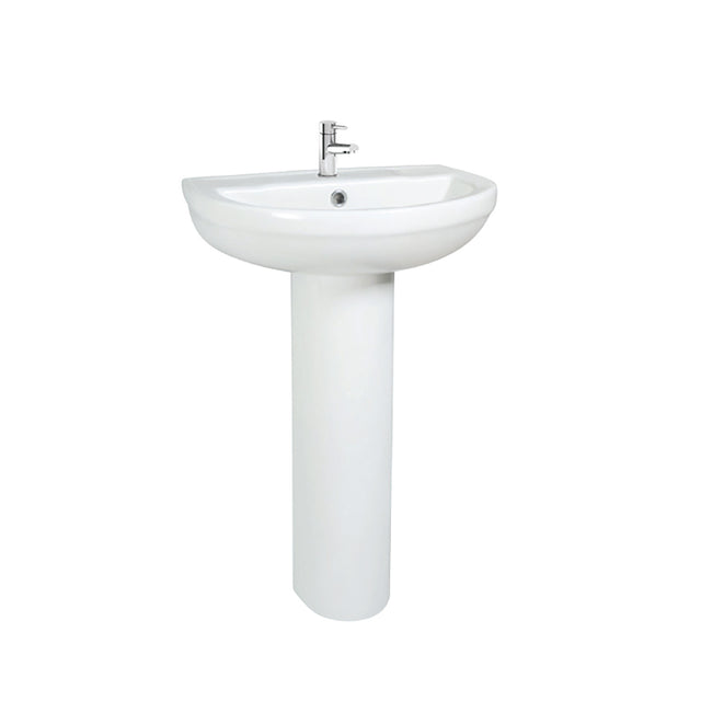 Round 550mm Basin With Pedestal Option
