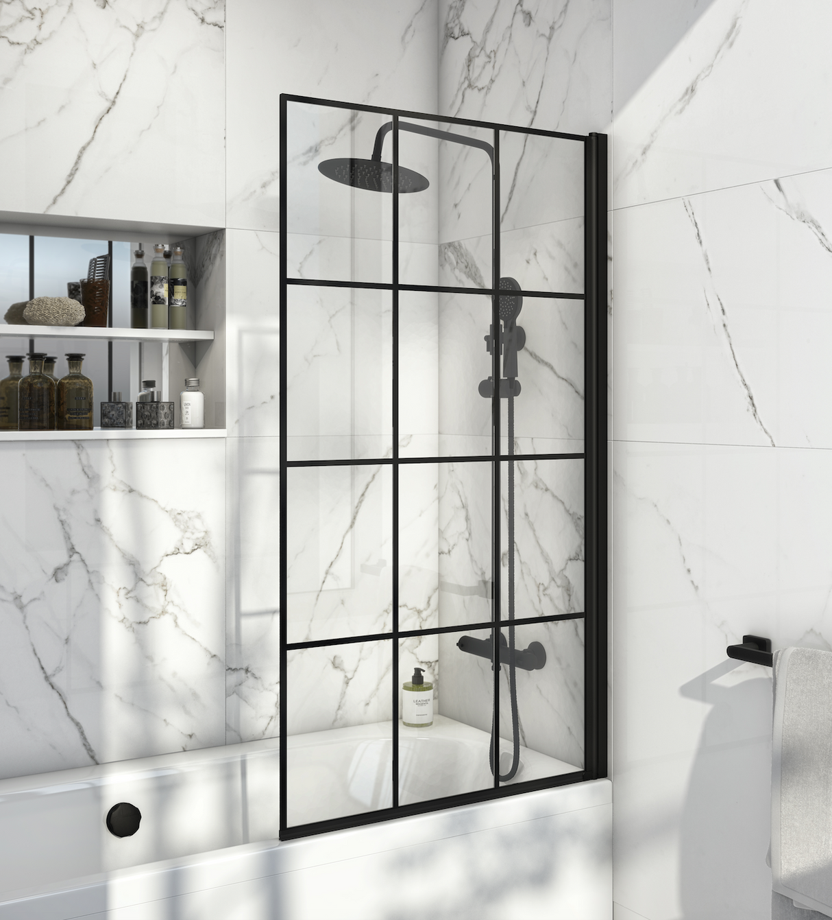 Black Bath Screen - 4 Designs !