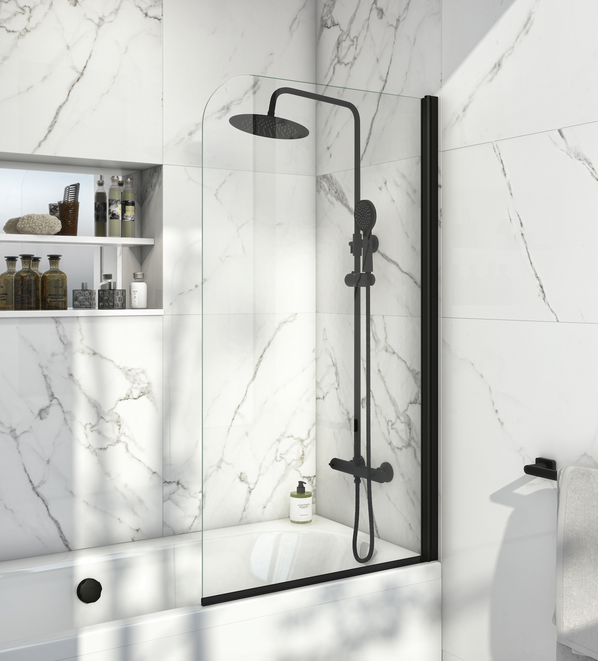 Fixed Panel Bath Screen - 2 Colours !