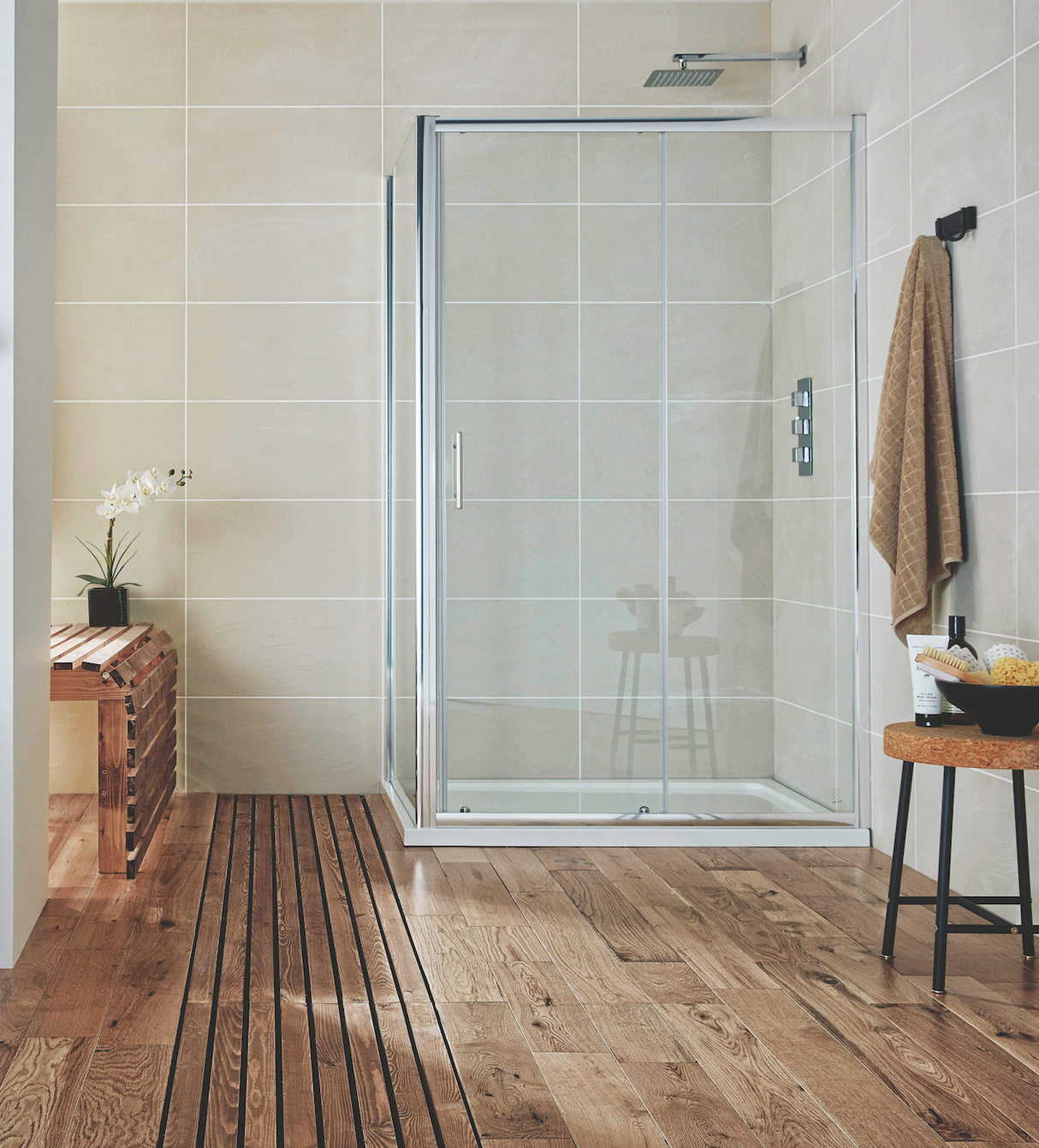 P6 Sliding Door - Chrome