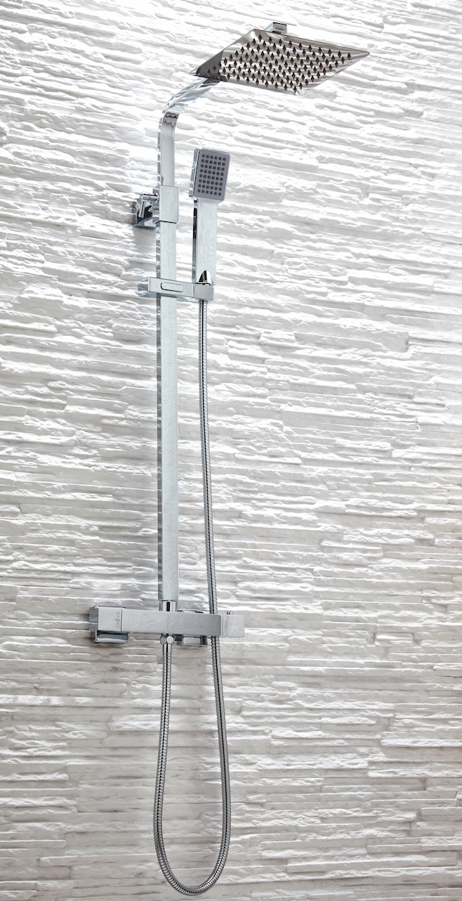 WRAS APPROVED Square Thermostatic Shower - 4 DESIGNS