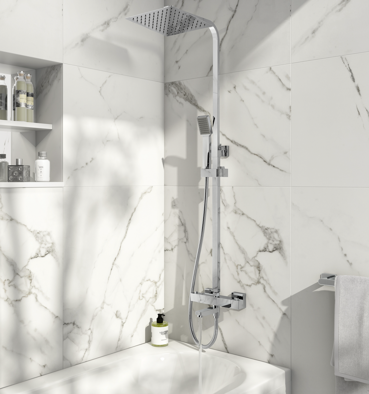 Bath Filler Thermostatic Shower Inc Bath Spout - 2 DESIGNS !