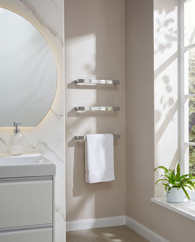 Singola Dry Electric Towel Rail 500mm - Chrome