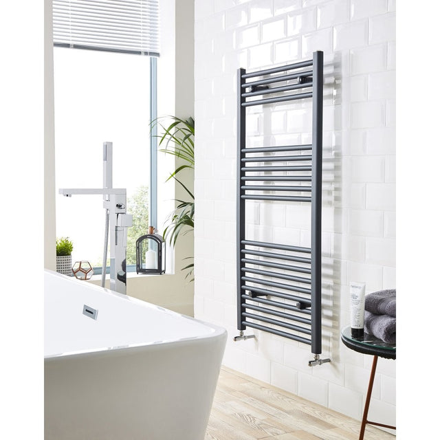 22mm Straight Towel Rail 500mm x 800mm - Textured Grey