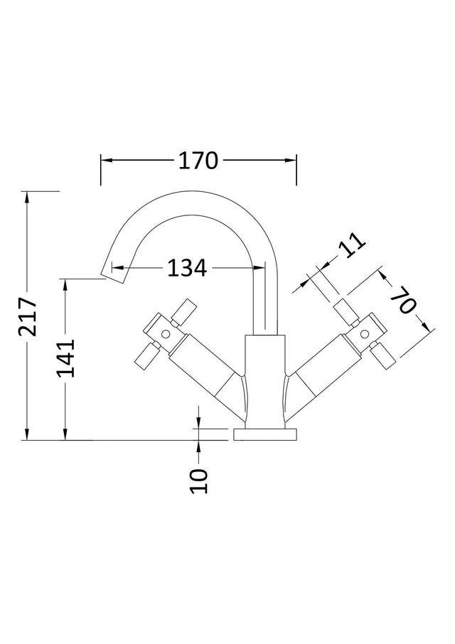 Tec Crosshead Mono Basin Mixer