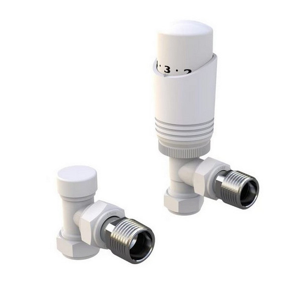 Design Twin Pack TRV White Angled