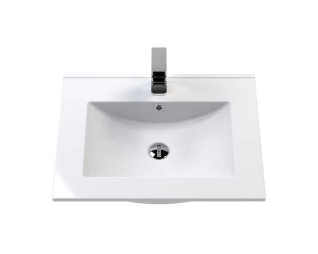 Lille 600mm Wall Hung Single Drawer Vanity with Basin - 1 Tap Hole