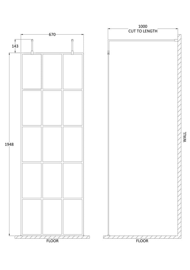 700mm Frame Screen with Arms and Feet