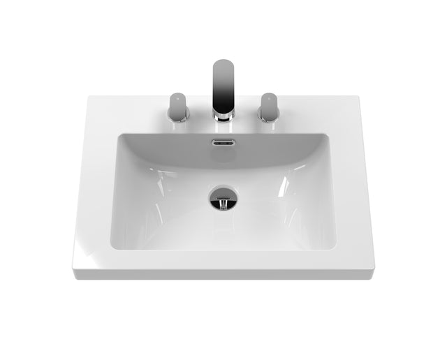 Hudson Reed Old London 600mm 2-Door Vanity Unit With 3 Taphole Basin