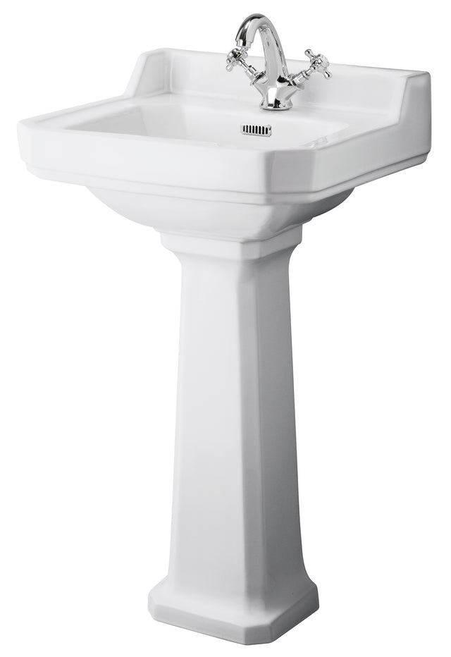 Richmond 500mm Basin & Pedestal 1 Tap Hole