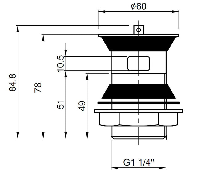 Wastes & Extras Basin Plug And Chain