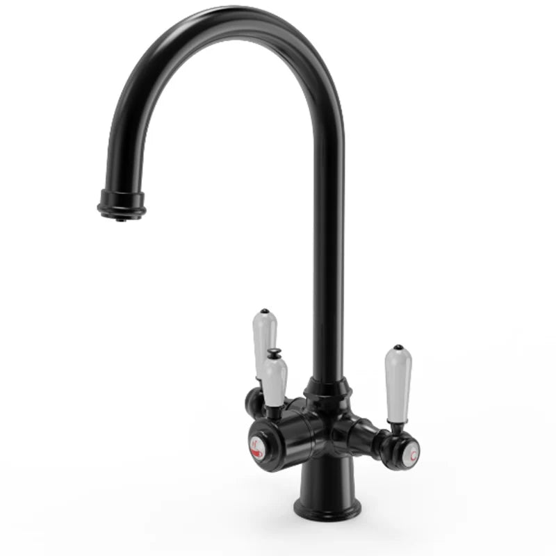 Traditional Lever 3 In 1 Instant Hot Water Kitchen Tap - 9 Colour Options
