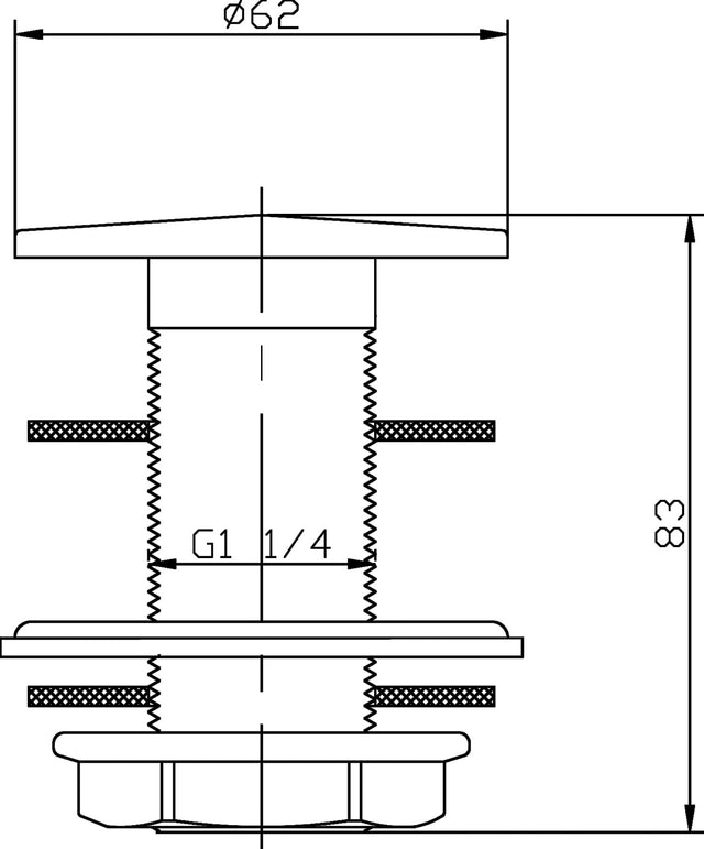 Flip Top Basin Waste