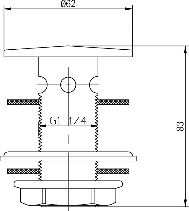 Wastes & Extras Flip Top Basin Waste