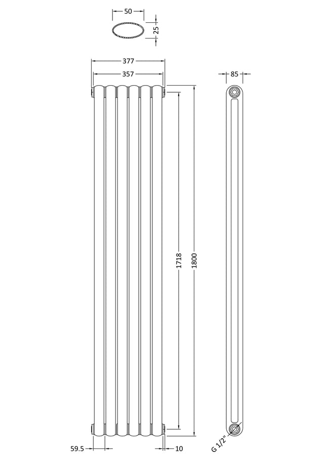 Designer Radiator 1800 x 383mm