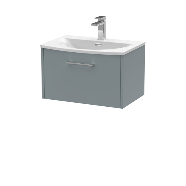 Hudson Reed Juno 600mm Wall Hung Single Drawer Vanity Unit & Basin