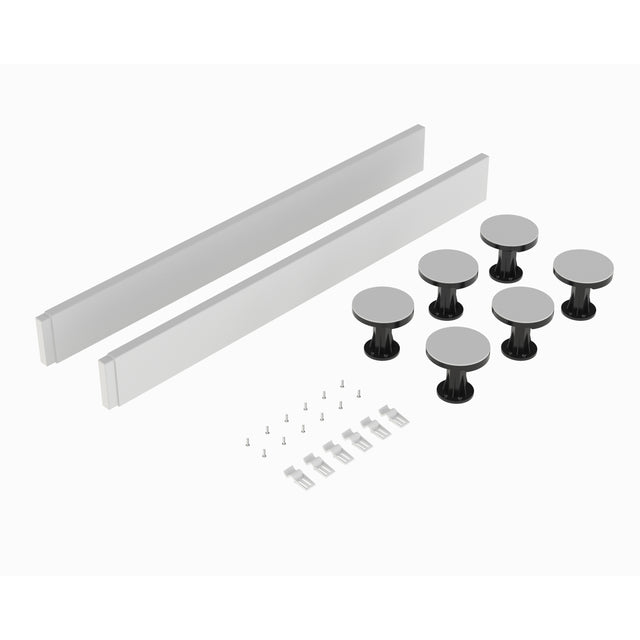 Hudson Reed 700-900mm Square & Rectangular Leg Set Including Plinth, Legs, Clips & Screws
