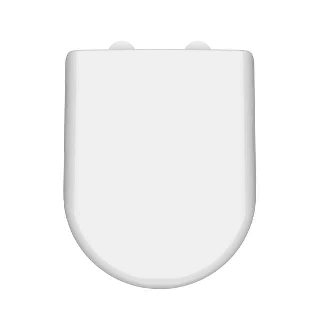 Hudson Reed D Shape Soft Close Gloss White Toilet Seat