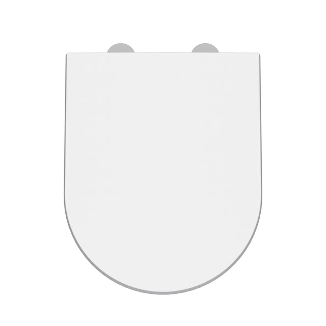 Toilet Seats Luxury D Shaped Top Fix Soft Close Toilet Seat