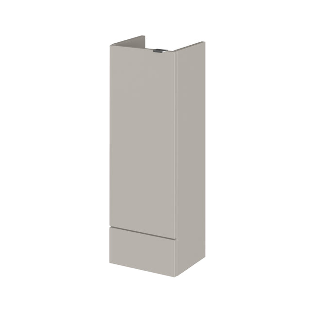 Hudson Reed Fusion 300mm 1 Door Pebble Grey Compact Floor Standing Base Unit With Handles