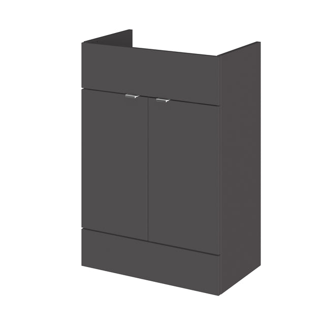 Fusion Fitted Floor Standing 2 Door Vanity Unit 600mm