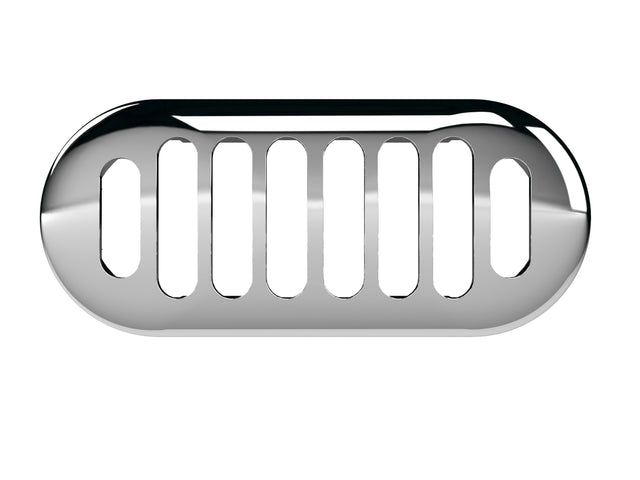 Hudson Reed Chancery Chrome Overflow Cover - Chrome