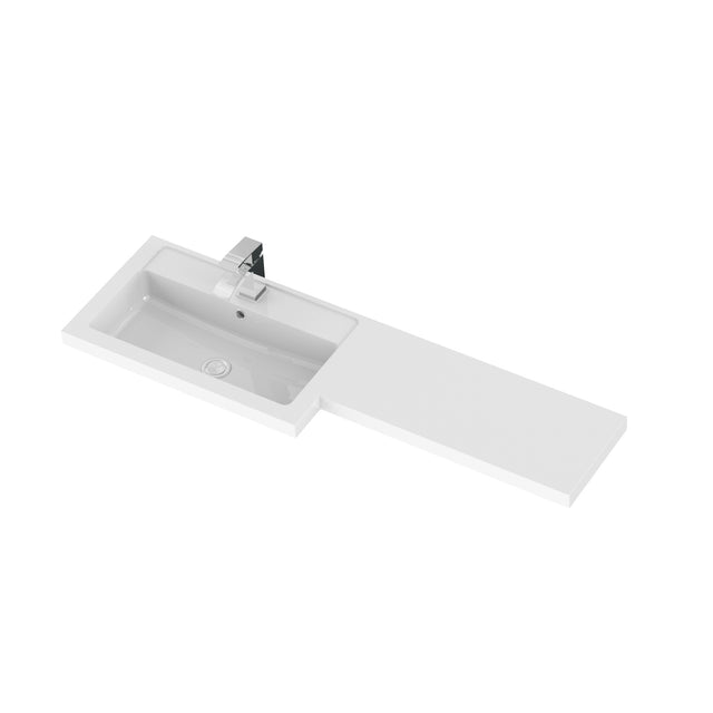 Hudson Reed Fusion 1200mm Floor Standing 2 Door Left Hand Basin & Toilet Combination Unit