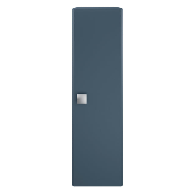 Hudson Reed Sarenna 350mm 1 Door Mineral Blue Wall Hung Tall Cabinet With Handles