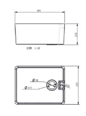 White Belfast Kitchen Sink Inc Wastes 595mm x 445mm