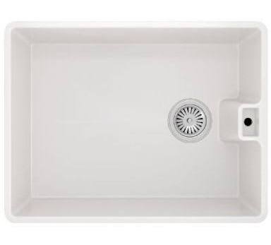 White Belfast Kitchen Sink Inc Wastes 595mm x 445mm