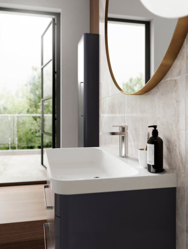 Hudson Reed Solar 600mm Floor Standing 2 Drawer Vanity Unit With Ceramic Basin