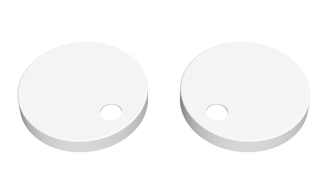 Matt White Toilet Seat Cover Caps