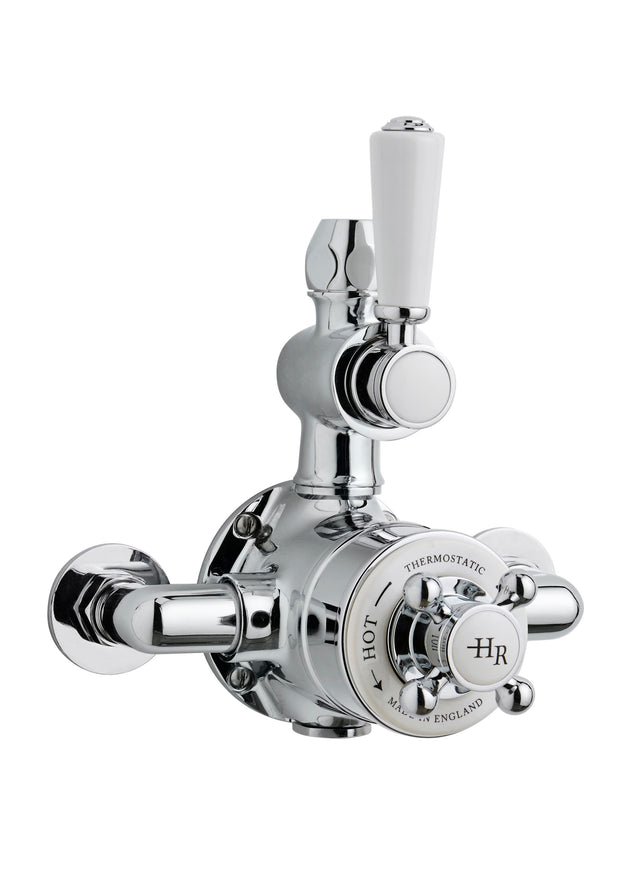 White Topaz Twin Thermostatic Shower Valve