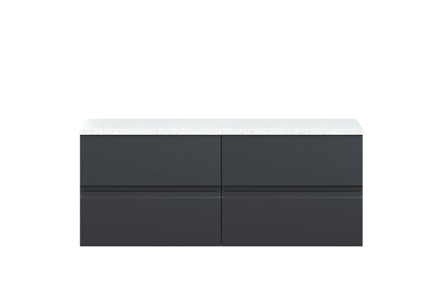 Hudson Reed Urban 1200mm Wall Hung 4-Drawer Unit With Laminate Worktop