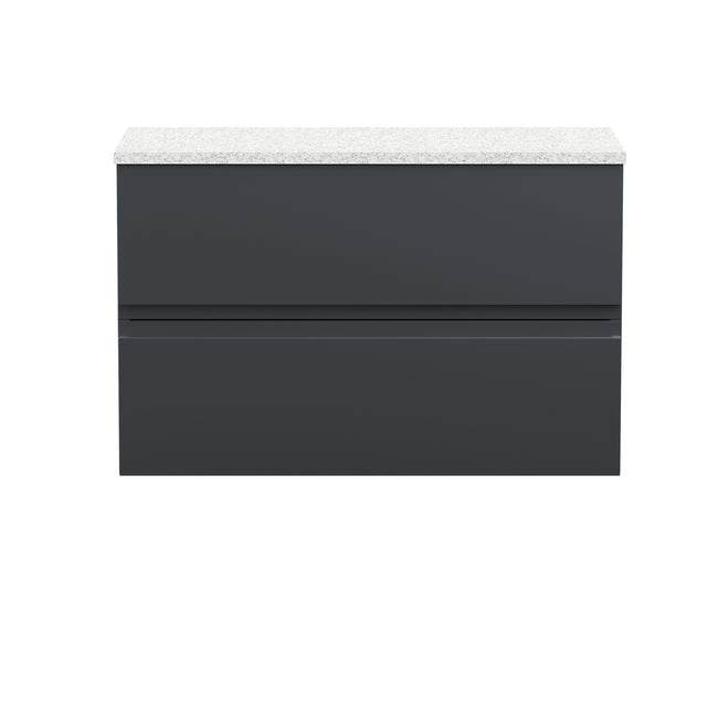 Hudson Reed Urban 800mm Wall Hung 2 Drawer Vanity Unit With Laminate Worktop