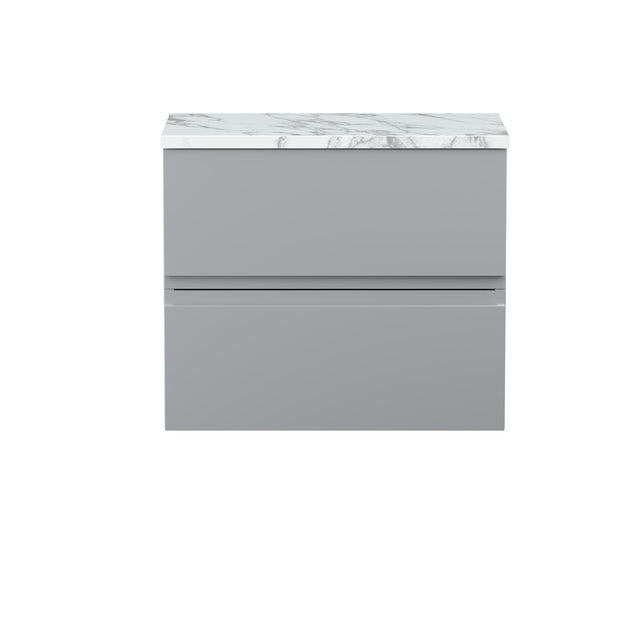 Hudson Reed Urban 600mm Wall Hung 2-Drawer Unit With Laminate Worktop